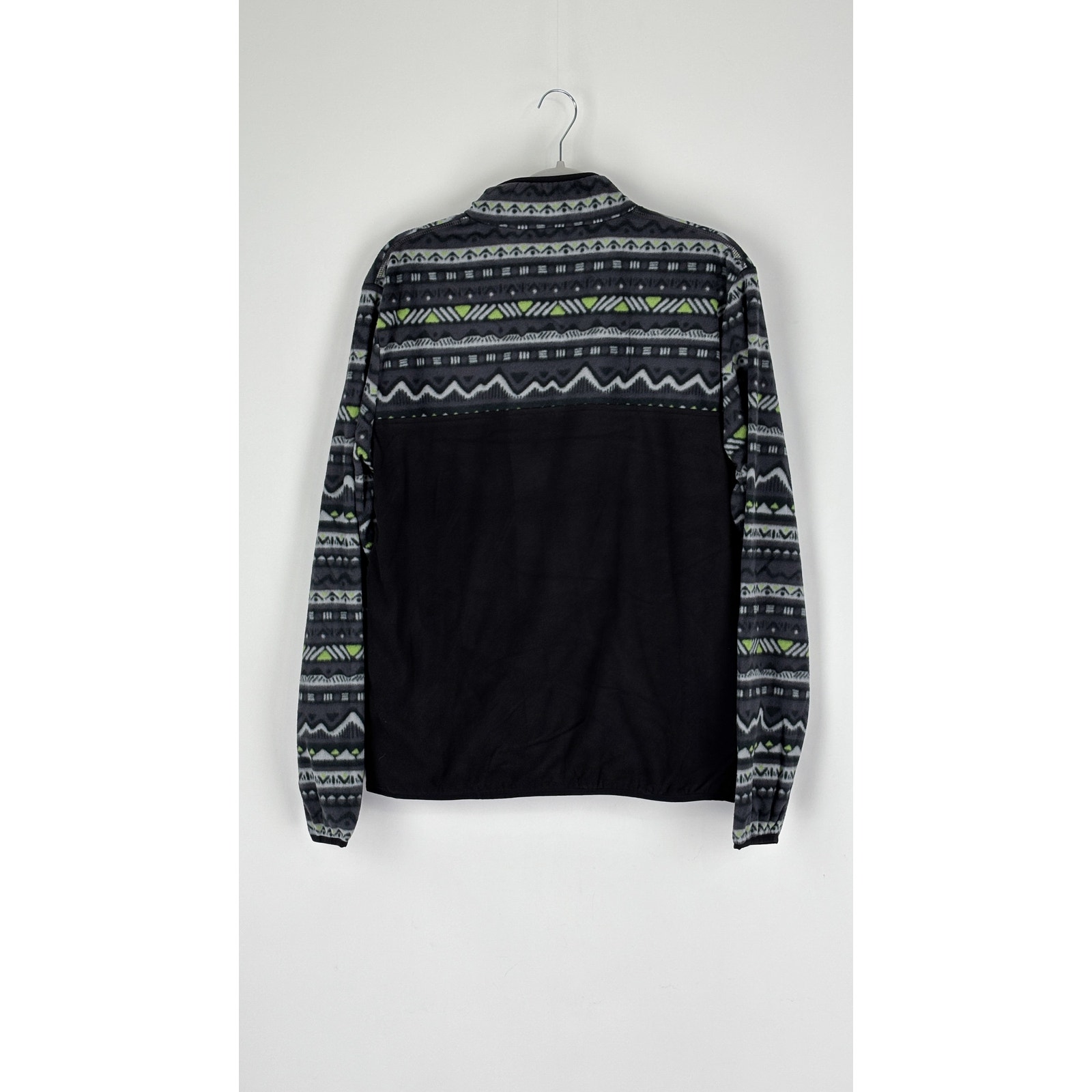 Passenger Set Off Recycled Polar 1/4 Zip Fleece Men Medium Mountain Geo Charcoal — image 6 of 8
